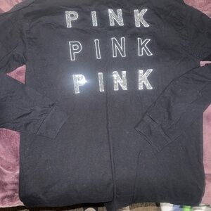 Victoria's Secret PINK Black Long Sleeve Shirt